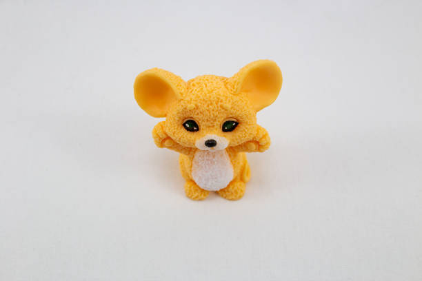 istock Christmas figurine mouse close-up on a white background. 1199199145