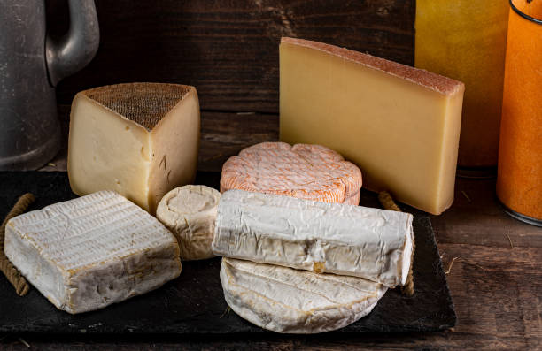 istock a tray with different French cheeses 1199201870