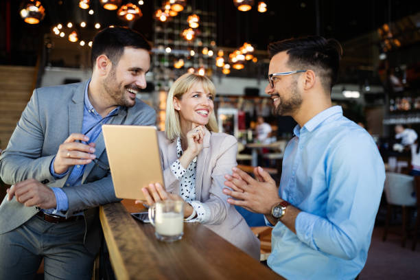 istock Successful company with happy employees in modern office 1199202857