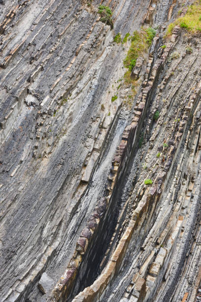 istock Flysch dramatic rock formation Cantabric coastline in Zumaia, Euskadi 1199203142