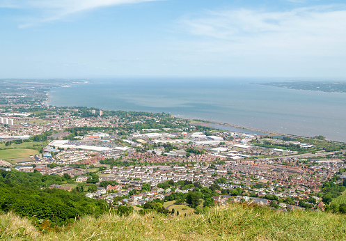A fantastic view at Cave Hill, in Belfast, Northern Ireland. Cave hill overlooks the whole of Belfast city.