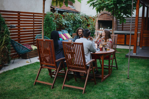 istock Millennial friends having vegan dinner 1199210906