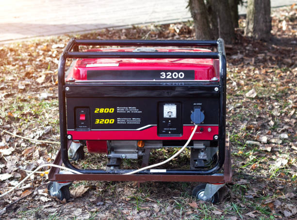 istock Portable modern powerful electric generator that runs on diesel and gasoline 1199211660