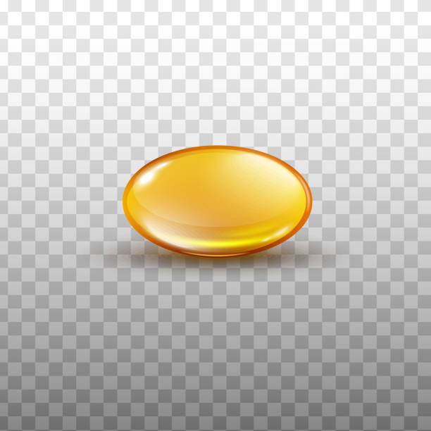 olej z ryb lub rozpuszczalne w tłuszczach kapsułki witaminy 3d realistyczna ilustracja wektorowa izolowana. - capsule pill vitamin pill herbal medicine stock illustrations