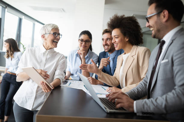istock Creative business people working on business project 1199214871