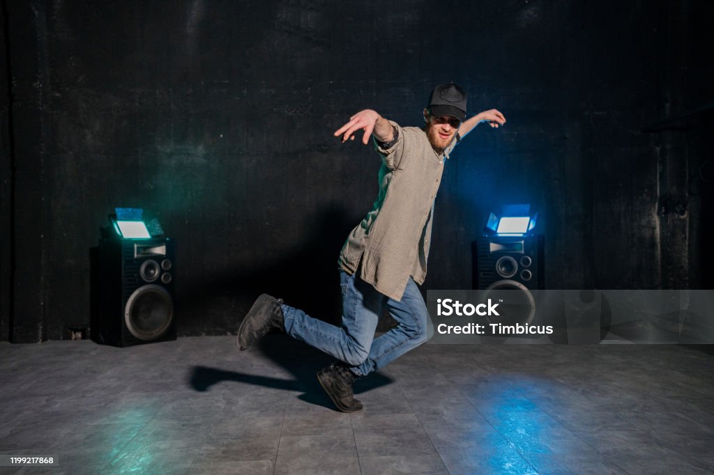 Young Male Hip Hop Dancer Showing His Skills Stock Photo - Download