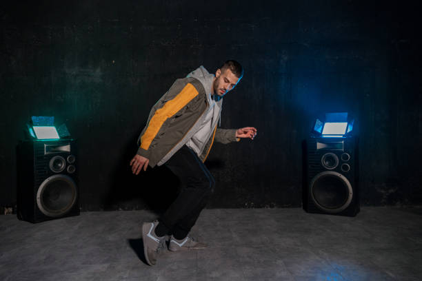 istock Young male hip hop man dancing 1199217880