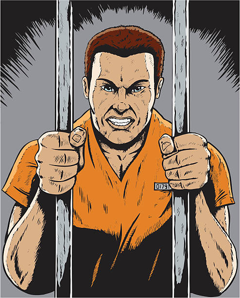 Prisoner Stock Illustration - Download Image Now - Prison, Prison Bars,  Cartoon - iStock
