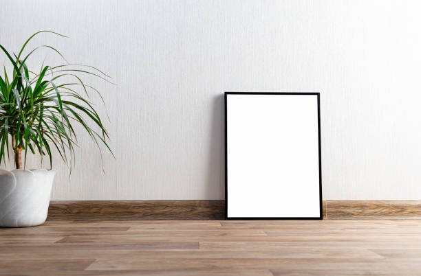 istock Empty photo frame. Minimal concept of mockup frame. Copy space 1199224154