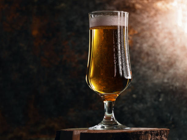 istock A glass of light beer on a rusty metal background 1199225697