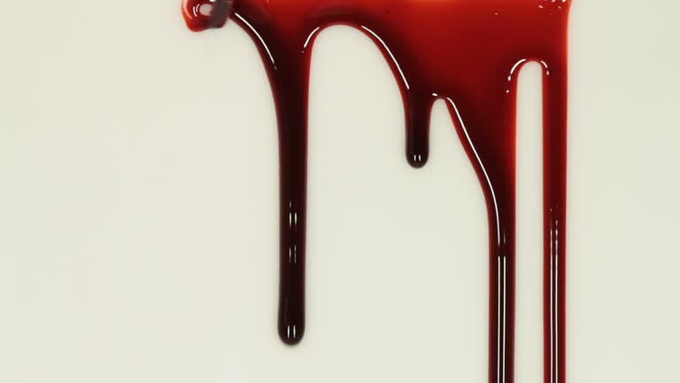 Close-up video of blood