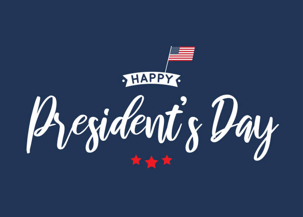 Happy President's Day card, poster, background. Vector Happy President's Day card, poster, background. Vector illustration. EPS10 presidents day stock illustrations