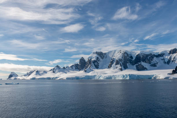 istock Antarctic landscape with glacier and mountains 1199229028