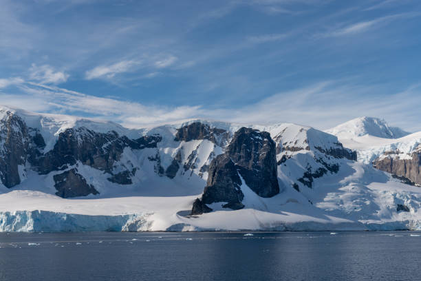 istock Antarctic landscape with glacier and mountains 1199230139