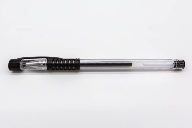 istock Transparent pencil on white background 1199230167