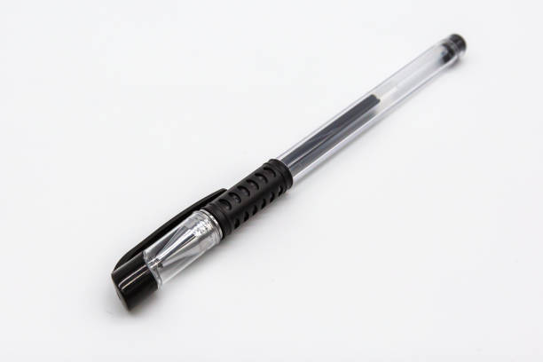 istock Transparent pencil on white background 1199230215