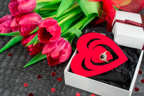 istock tulips  with underwear  in box hearts 1199233199