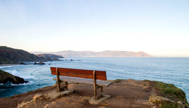 istock Inviting bench in Loiba cliffs, Galicia, Spain 1199234074
