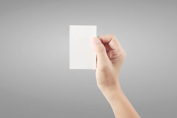 istock Hand holding virtual card with your. Isolated 1199234096