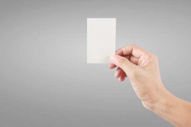 istock Hand holding virtual card with your. Isolated 1199234098
