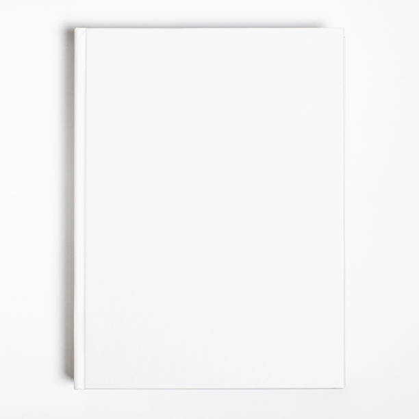 istock Mockup of closed blank square book at white textured paper background 1199237536