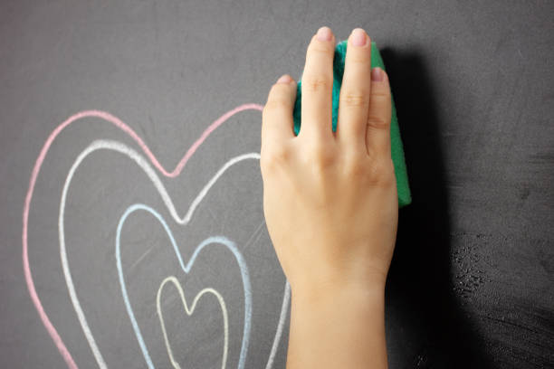 istock Woman's hand erases from the board 1199238638