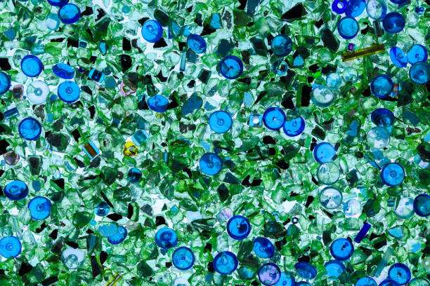istock Green crushed glass close up 1199239582