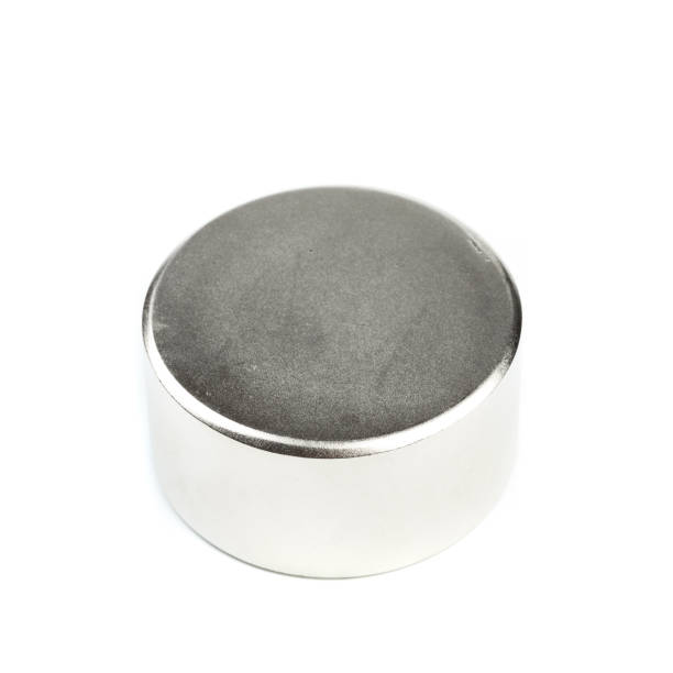 istock Neodymium magnet on white background  isolated 1199239924
