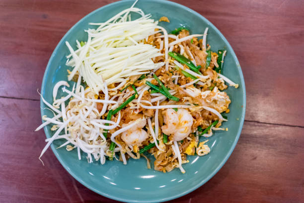 istock Fried noodle Thai style with prawns 