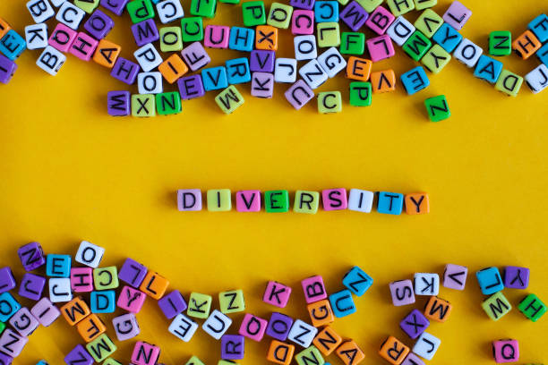 Diversity concept, word from colorful letters