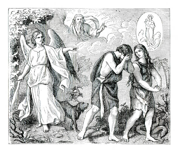 55 Drawing Of Adam And Eve Bible Illustrations & Clip Art - iStock 55 Drawing Of Adam And Eve Bible Illustrations & Clip Art - iStock