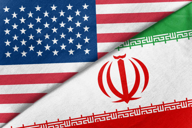 istock Relations between two countries. USA and Iran 1199248185