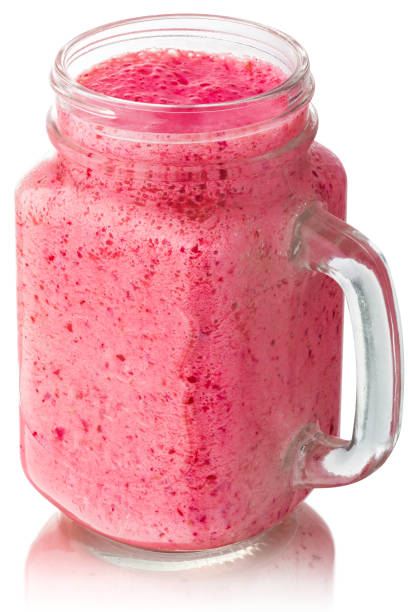 istock Cranberry smoothie juice jar, paths 1199248302