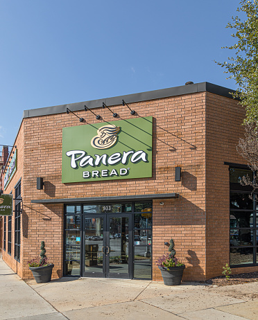 COLUMBIA, SC, USA-7 JANUARY 2010: A local Panera Bread Company location, a chain of bakery-café fast food restaurants with over 2000 locations in the US and Canada.