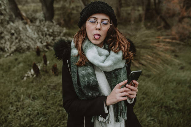 istock Woman making a funny face 1199258674