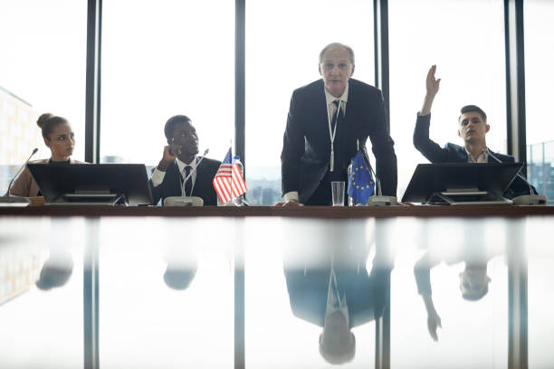 istock Political leader at conference 1199259054