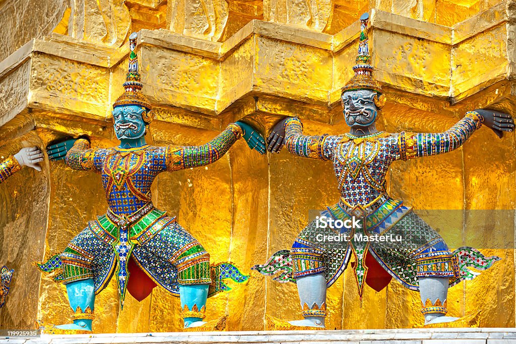 Wat Phra kaew, Bangkok, Tailandia. - Foto de stock de Aire libre libre de derechos