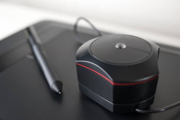 istock Digital pen and display calibrator laying on top of digital tablet 1199261285