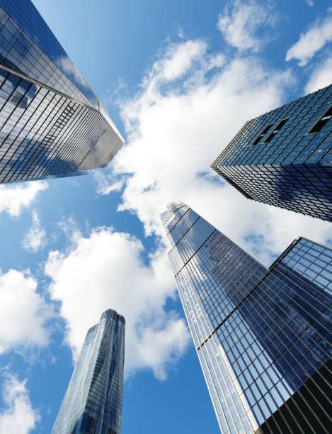istock Skyscrapers from Below, Lower Manhattan, NYC. 1199266914