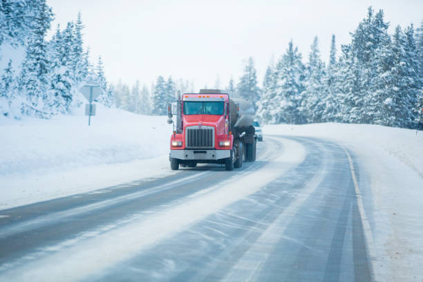 istock Semi-truck on the highway 1199267130