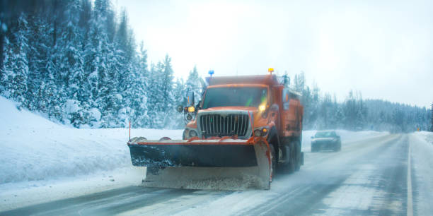 istock Snow plow Colorado Highway USA 1199268288