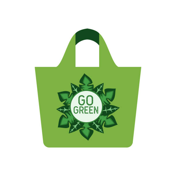 istock go green shopping bag isolated on white background 1199270420