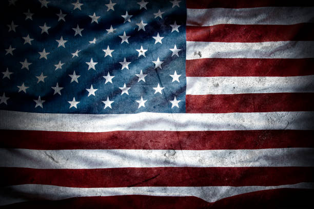 istock Grunge American flag 1199277514