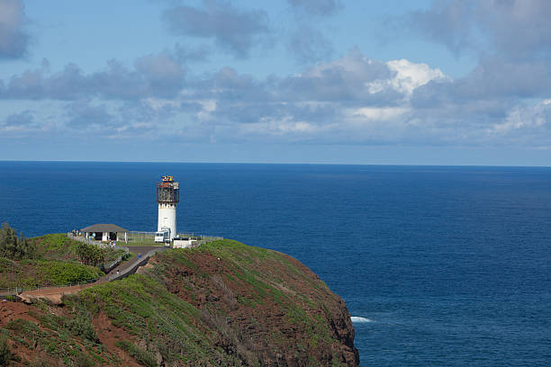 Kiluea Lighthouse stock photo