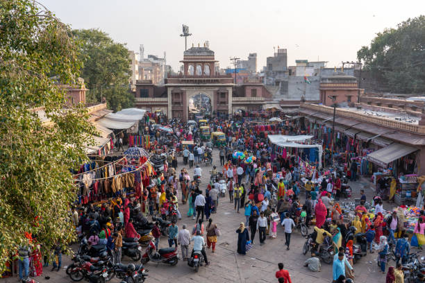 인도 조드푸르의 사르다르 마켓 - sardar market 뉴스 사진 이미지