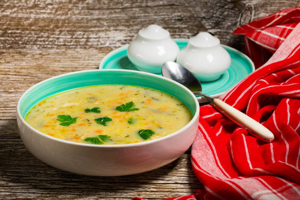 istock Vegetable soup in a bowl. 1199281053
