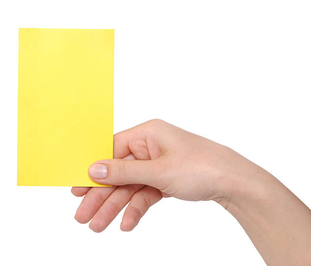 istock yellow card in a hand 119928275