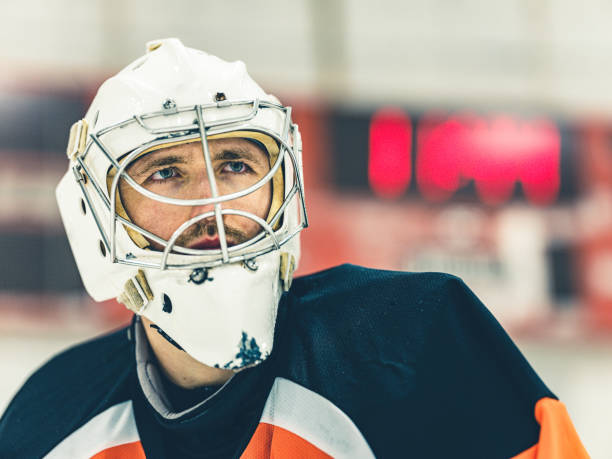istock Pro Hockey goalie 1199286635