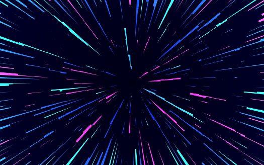 Space blast abstract line explosion pattern.