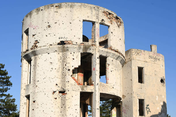 istock An old space observatory in Sarajevo on the Trebevic mountain, destroyed during the war. 1199286681